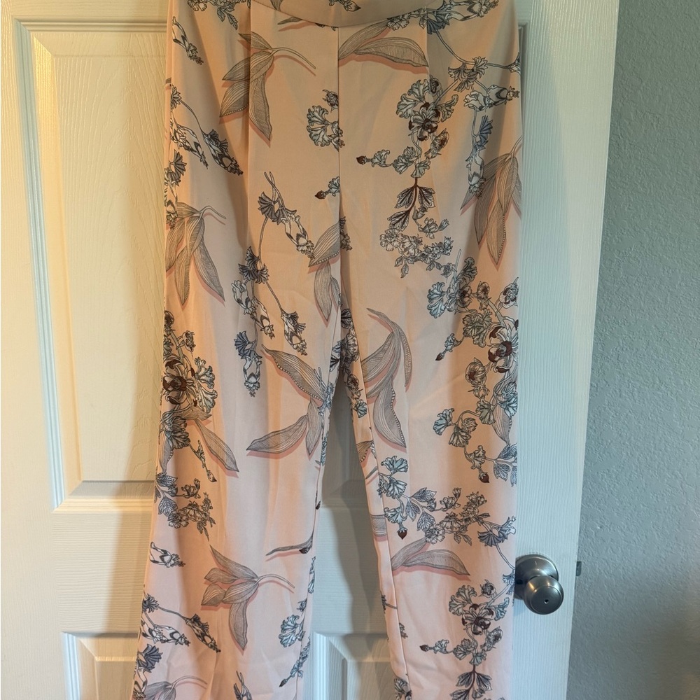 Bar III Cream and Pink Trousers